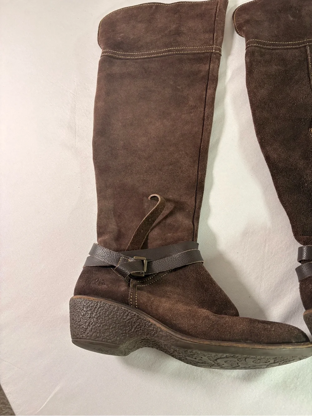 Women's Brown Suede Knee-High Boots